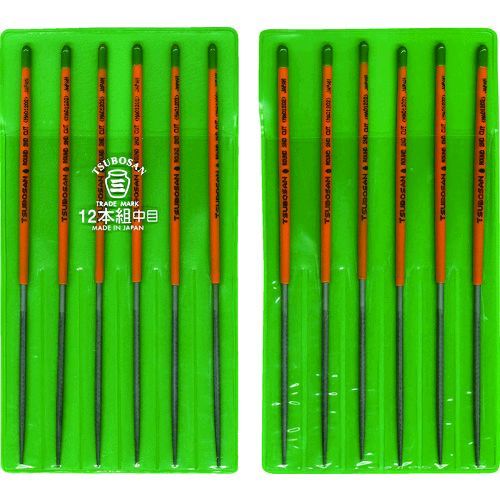 【即納在庫品】「直送」ツボサン TSUBOSAN MA012-02 組ヤスリ １２本組 丸 中目 MA01202