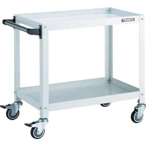 トラスコ TRUSCO RBW-662HUW ツールワゴン ラビットワゴン 600×400×H600 ハンドル付 ウレタン車輪 ホワイトRBW662HUW8000|測定器・工具のイーデンキ