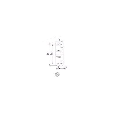 【即納在庫品】「直送」エバオン ＥＶＮ SPB165-2 ブッシングプーリー SPB 165mm 溝数2 EVER-ON EVERON