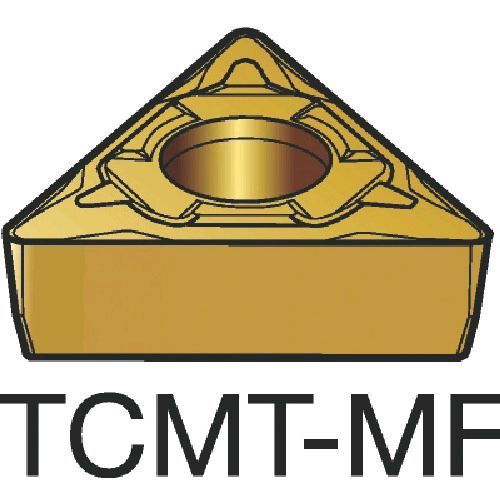 【即納在庫品】「直送」サンドビック SV TCMT090204-MF1105 【10個入】 コロターン107 旋削用ポジ・チップ 1105 COATTCMT090204MF87161105|測定器・工具のイーデンキ