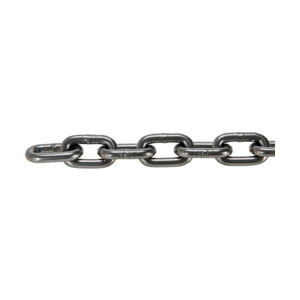 (LINEクーポン有)ＴＲＵＳＣＯ TIC-13-LG-M-3C JIS F2106第一種規格相当 ロングリンクチェーン スチール 磨き 線径13mm×長さ2．1M～3．0M TIC13LGM3C