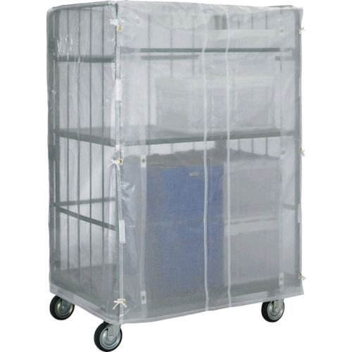 【即納在庫品】「直送」ＴＲＵＳＣＯ THTC-1IT カゴ車用オプション ハイテナー用カバー ８００×６００×１７００用 半透明 紐付TH THTC1IT ハイテナー用カバー 紐付