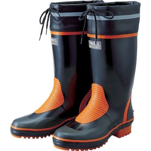 【即納在庫品】「直送」トラスコ中山 ＴＲＵＳＣＯ TMSB24.5 メッシュカラーブーツDX 24．5cm 433-5589