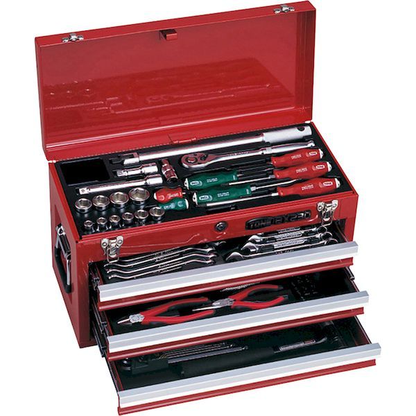 前田金属工業 TONE TSA450BK 整備用工具セット ツールセット 差込角１２．７ｍｍ ５８点セット マットブラック トネ ブラック オートメカニック用