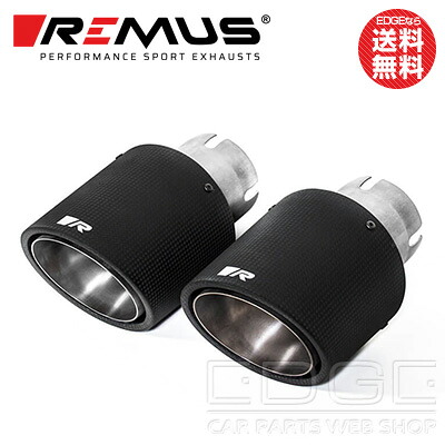 ミニ MINI (F55) 型式:DBA-XS20｜レムス マフラー【SportsLabel・70CSR】Φ102 カーボン アングル W｜フルマフラー