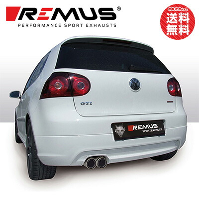 VW | フォルクスワーゲン ゴルフヴァリアント (GOLF5) 型式:ABA-1KCAX｜レムス マフラー【SportsLabel・0584C】Φ84 ストリートレース W｜フルマフラー｜輸入車のアフターパーツ　EDGE