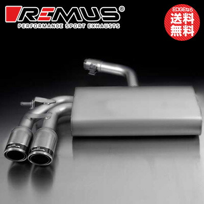 VW | フォルクスワーゲン ゴルフ (GOLF6) 型式:DBA-1KCBZ｜レムス マフラー【SportsLabel・0584CS】Φ84カーボンレース W 左右｜フルマフラー