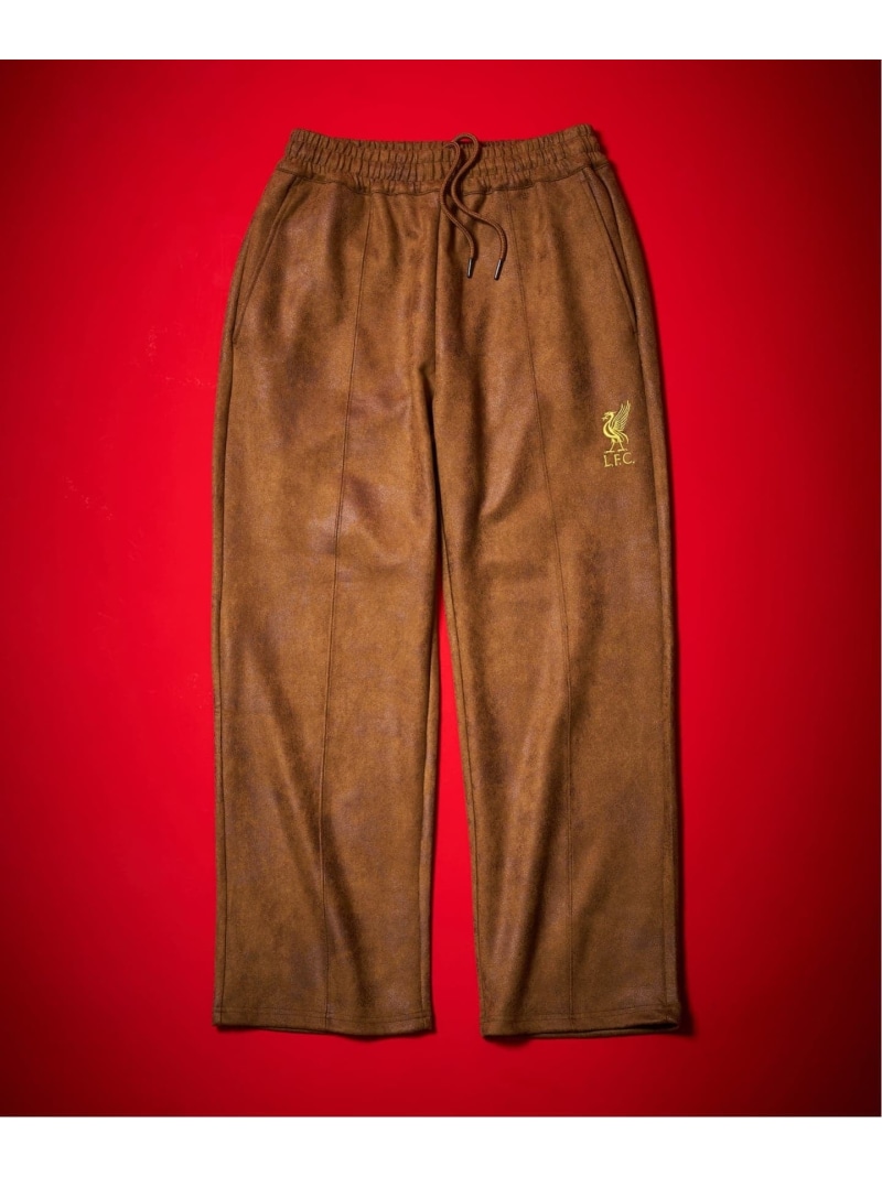 【Liverpool FC / リバプール FC】Fake Leather Track Pants Liverpool FC フォーワンセブン エディフィス パンツ スラックス・ドレスパンツ ブラウン ブラック【送料無料】[ Fashion]