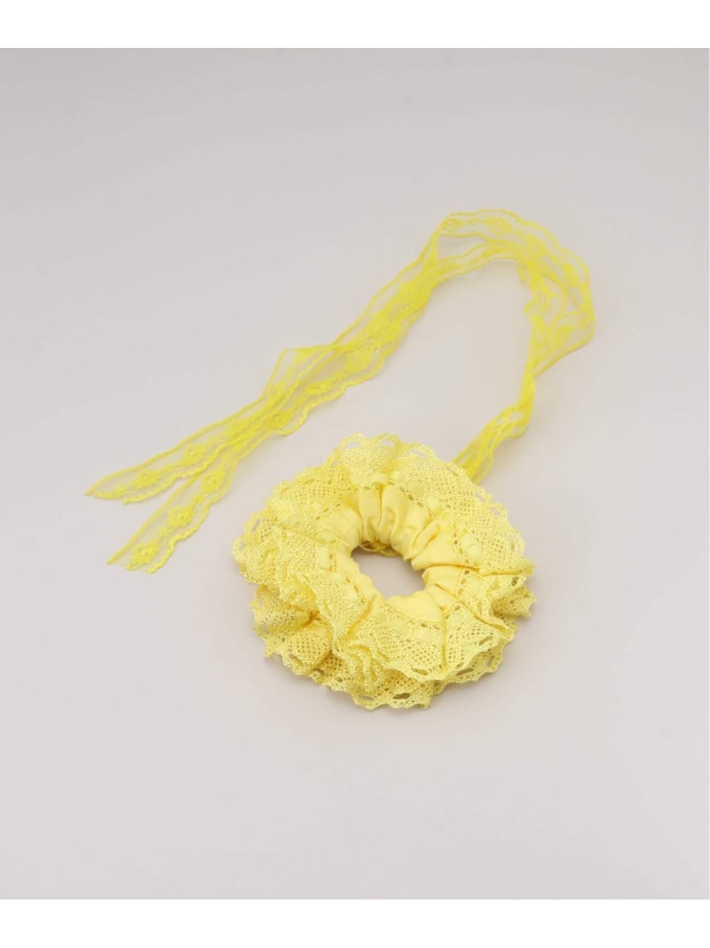MERRMA / メルマ EARTH LACE SCRUNCHIE 417 EDIFICE フォーワンセブン エディフィス ヘアアクセサリー その他のヘアアクセサリー イエロー【送料無料】[ Fashion]