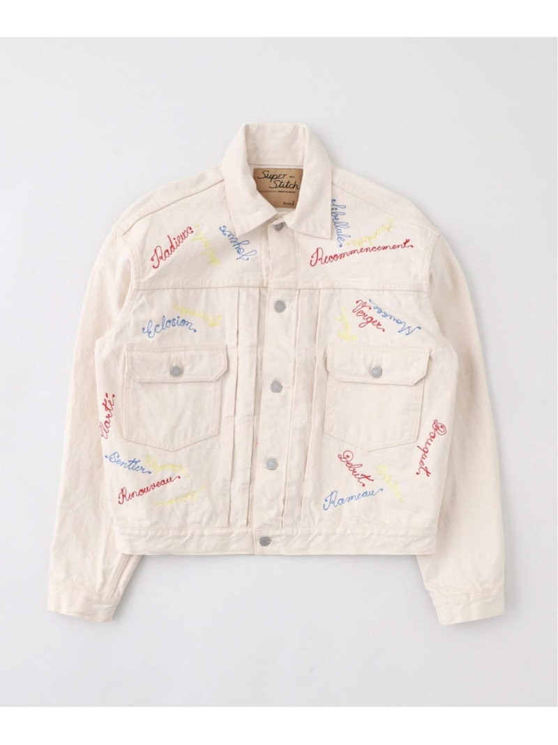 【SALE／30%OFF】Super stitch (スーパーステッチ) jacket special EDIFICE エディフィス ジャケット・アウター デニムジャケット ベージュ【RBA_E】【送料無料】[ Fashion]
