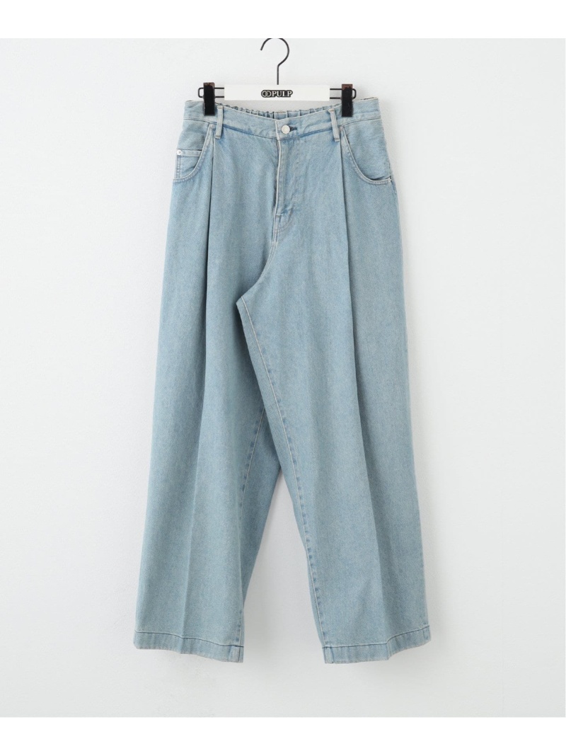 【楽天市場】【NEONSIGN / ネオンサイン】WIDE DENIM SLACKS USED 417 EDIFICE フォーワンセブン