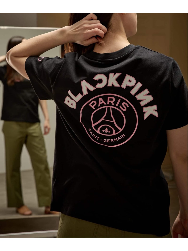 【BlackpinkxPSG】Elevated Graphic TEE ST171- BLKPSG- BPP Paris Saint-Germain エディフィス トップス カットソー・Tシャツ ブラック【送料無料】[ Fashion]
