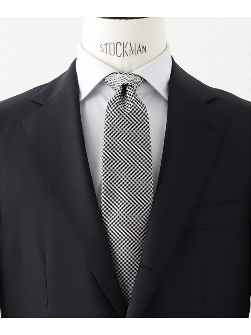 AX*ハウンドトゥースタイ EDIFICE エディフィス スーツ・フォーマル ネクタイ・蝶ネクタイ グレー【送料無料】[ Fashion]｜EDIFICE