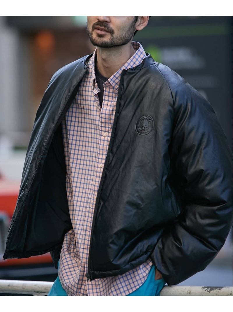 【SALE／30%OFF】【Paris Saint-Germain / 光の都市・サン\u003dジェルマン】 JP PUFFER JACKET Paris Saint-Germain エディフィス ジャケット・アウター 上衣・前掛け 黒いこと【RBA_E】【貨物輸送無料】[ Fashion]