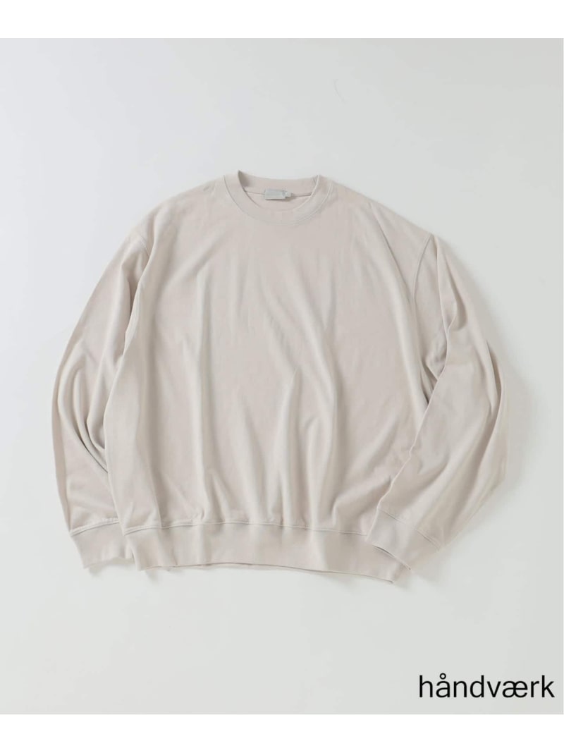 【SALE／30%OFF】handvaerk (ハンドバーク) クルーネック ロングスリーブ Tシャツ EDIFICE エディフィス トップス カットソー・Tシャツ ベージュ ブラウン【RBA_E】【送料無料】[ Fashion]