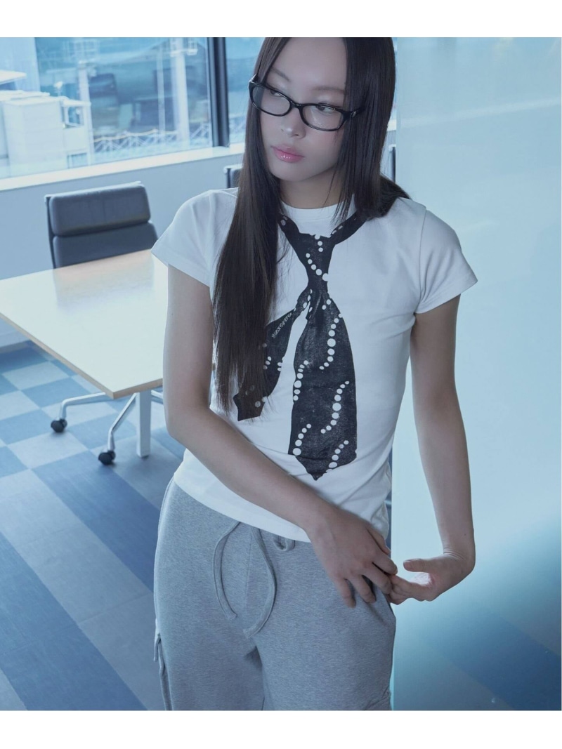 【Geek Office / ギークオフィス】ATTACHED TEE 417 EDIFICE フォーワンセブン エディフィス トップス カットソー・Tシャツ ホワイト ネイビー【送料無料】[ Fashion]