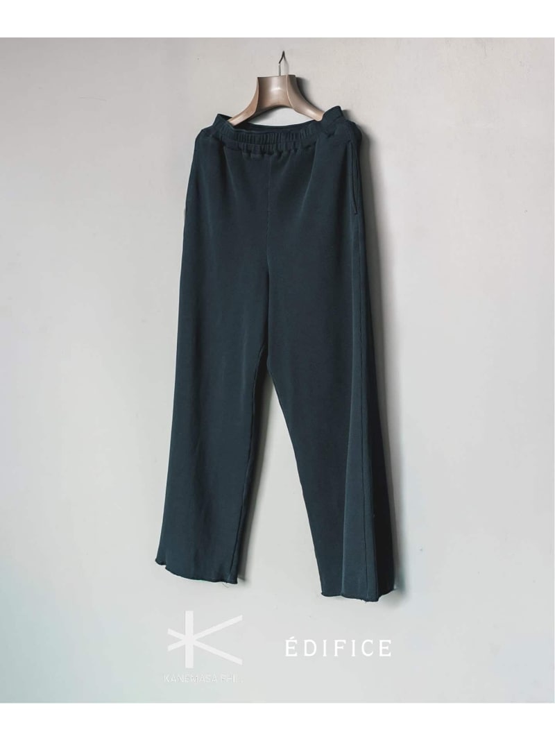 Kanemasa (カネマサ フィル) 別注18ゲージ ガーメントダイ ワッフル パンツ EDIFICE エディフィス パンツ ジャージ・スウェットパンツ ブラウン ブラック グレー【送料無料】[ Fashion]