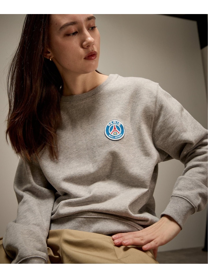 【Paris Saint-Germain / パリ・サン\u003dジェルマン】 JP EMBLEM SWEAT Paris Saint-Germain エディフィス トップス スウェット・トレーナー グレー ネイビー レッド【送料無料】[ Fashion]