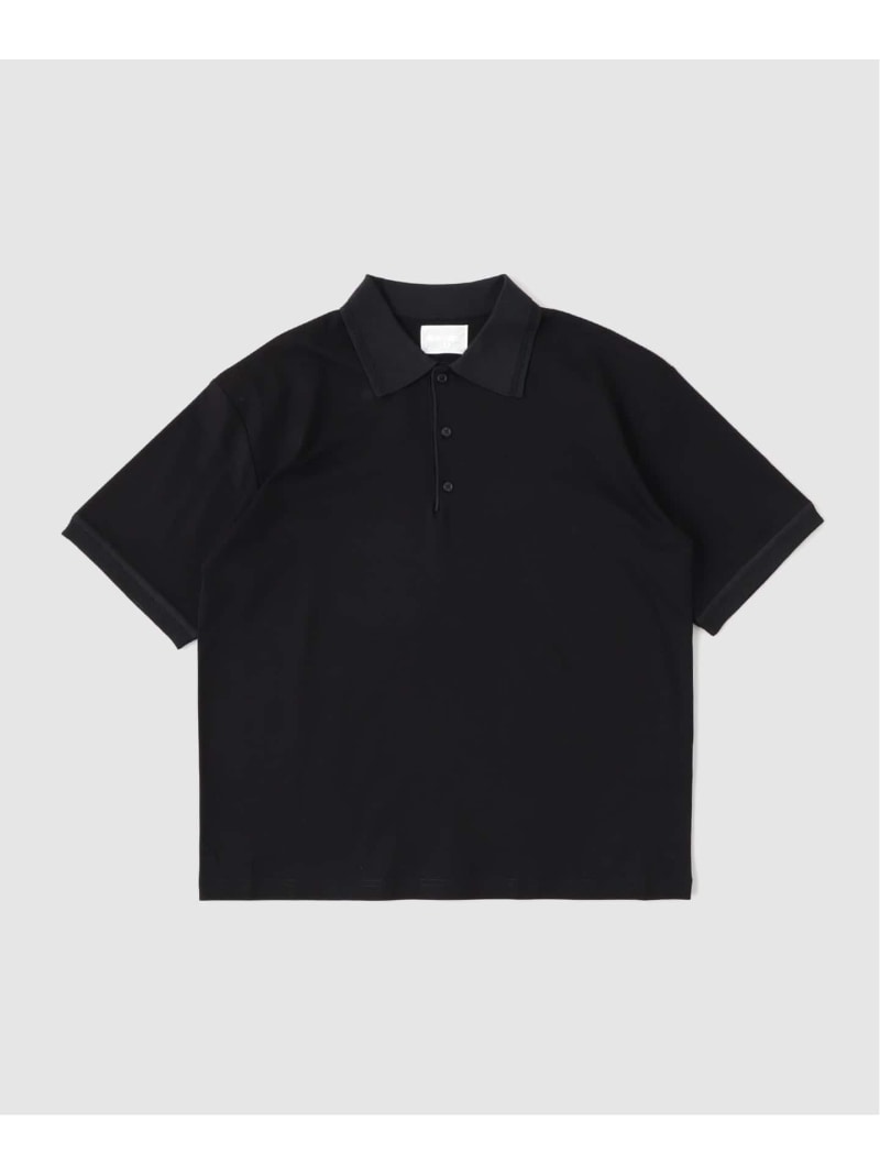【SALE／30%OFF】《EDIFICE by PIPPIOLINO》コットンジャージー ニット ポロ シャツ EDIFICE エディフィス トップス ポロシャツ ベージュ ブラック【RBA_E】【送料無料】[ Fashion]｜EDIFICE