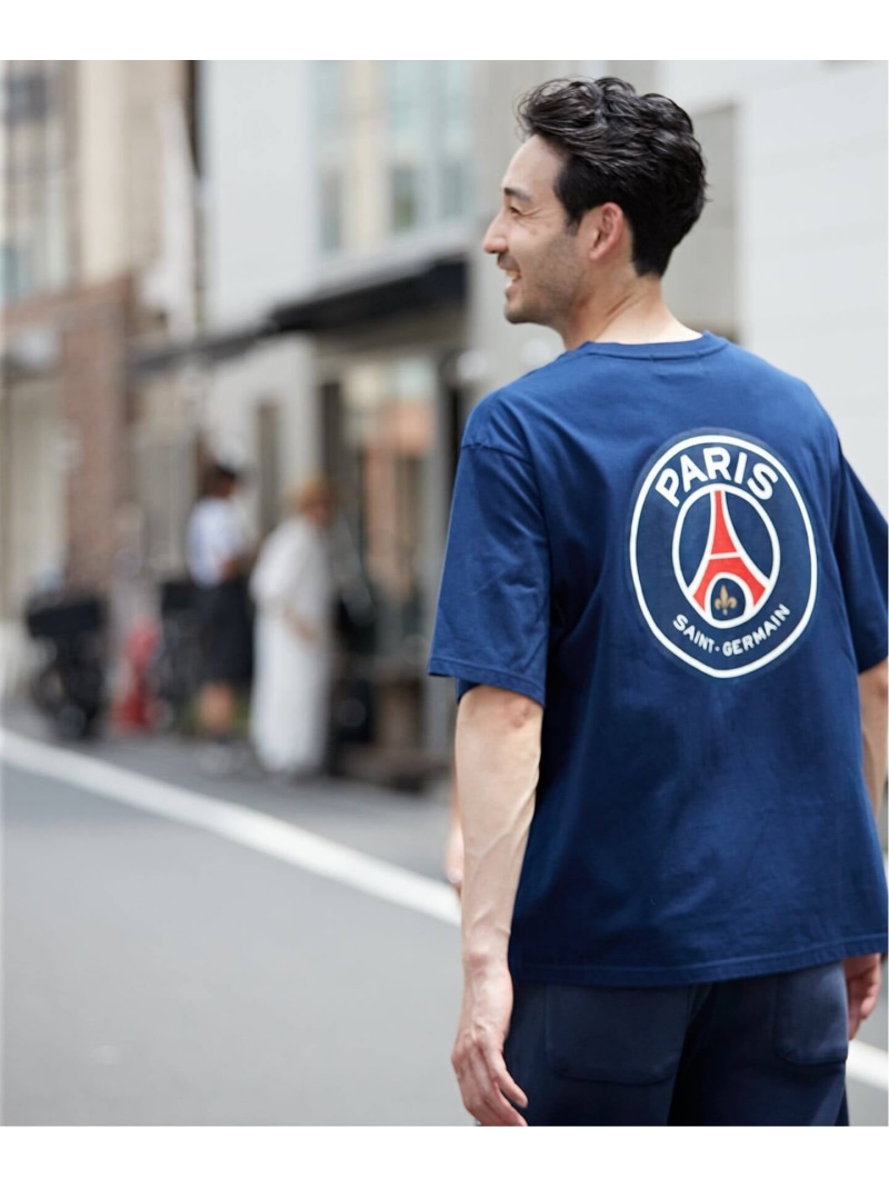 【Poggy * Paris Saint-Germain】DEAR PSG T-SHIRTS Paris Saint-Germain エディフィス トップス カットソー・Tシャツ ホワイト ネイビー【送料無料】[ Fashion]