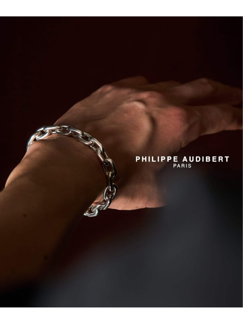 PHILIPPE AUDIBERT Dilys Hbracelet brass silver plated 417 EDIFICE フォーワンセブン エディフィス 佩び物・ウォッチ ブレスレット・バングル しろがね色【貨物輸送無料】[ Fashion]