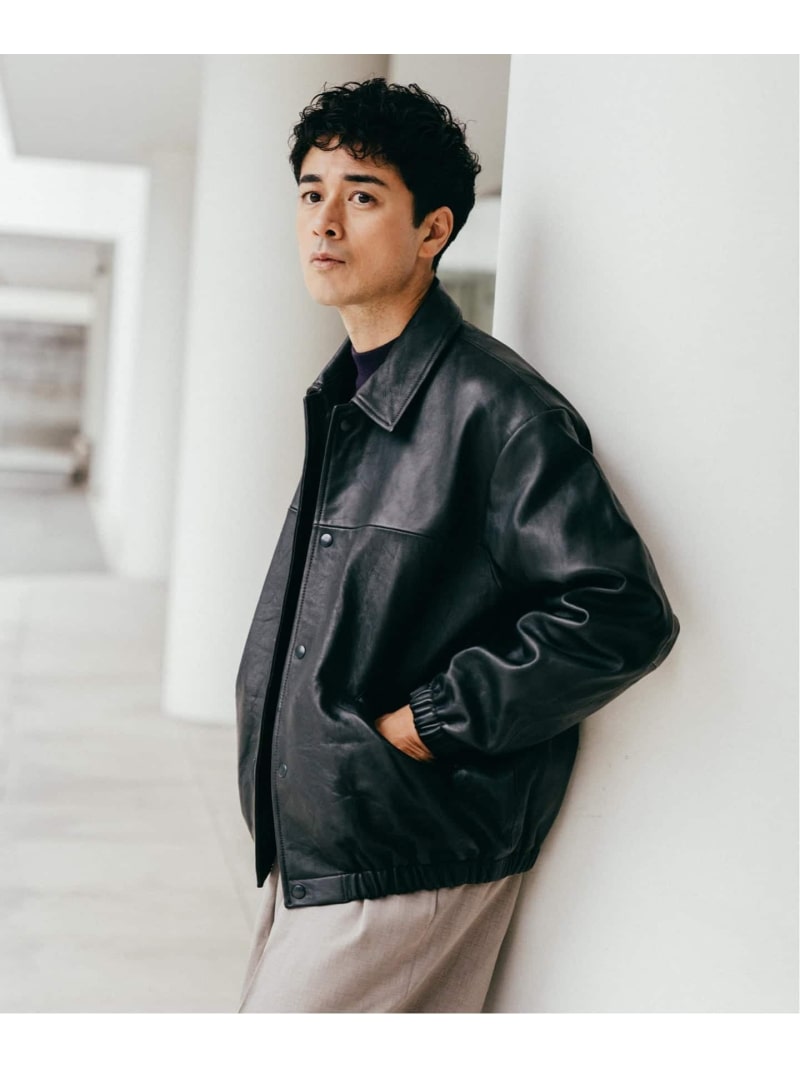 エディフィス　レザージャケット　シングルライダース　羊革　シープスキン　S エディフィス レザージャケット シングルライダース 羊革 シープ