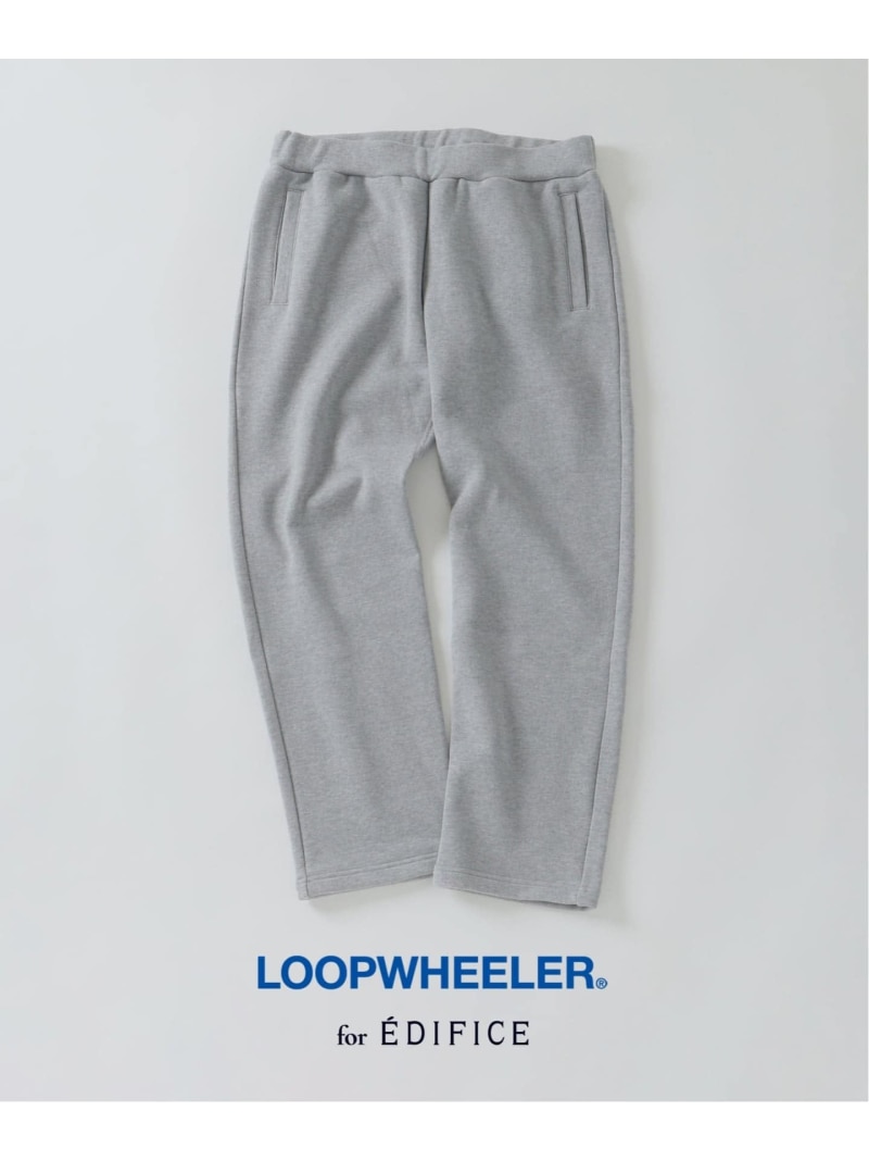 LOOPWHEELER for LOWERCASE 別注 ライト スウェット パンツ EDIFICE エディフィス パンツ ジャージ・スウェットパンツ ホワイト グレー ネイビー【送料無料】[ Fashion]