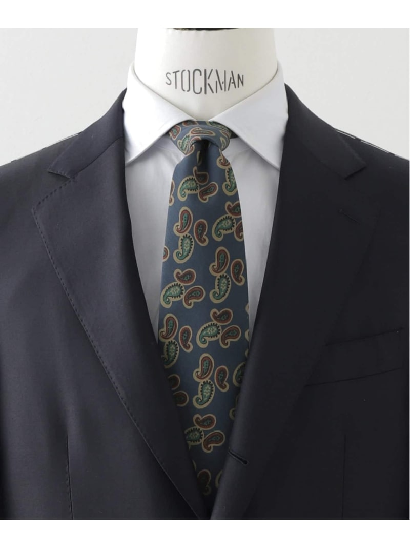 【SALE／30%OFF】BLECK(ブレック) 別注 Paisley タイ EDIFICE エディフィス スーツ・フォーマル ネクタイ・蝶ネクタイ ネイビー グレー ワインレッド【RBA_E】【送料無料】[ Fashion]