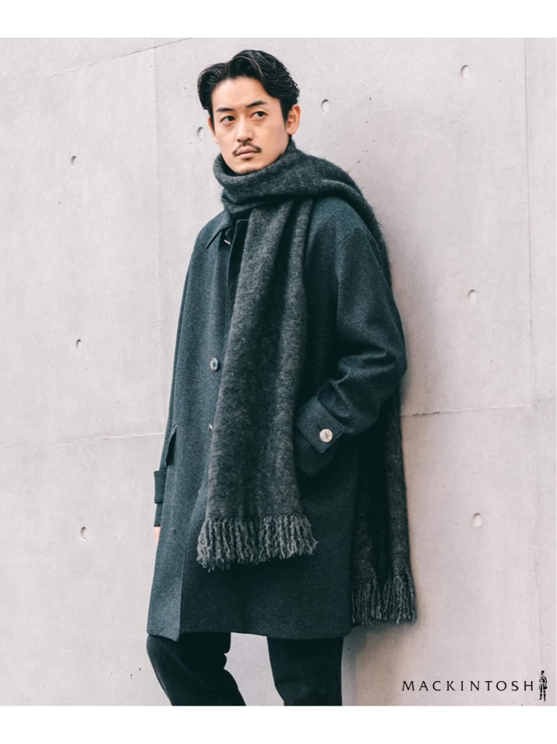 MACKINTOSH(マッキントッシュ) 別注 HUMBIE/ハンビー SL EDIFICE エディフィス ジャケット・アウター ステンカラー厚地の外套 黒いこと 赤銅色 薄墨色【貨物輸送無料】[ Fashion]