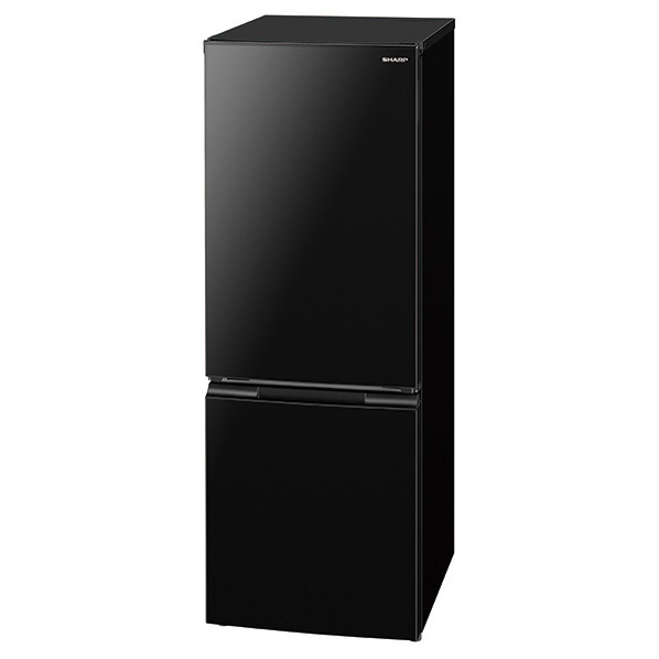 シャープ2023年製 179L 2ドア冷蔵庫 ブラックSJ18E2B シャープ 179L 2ドア冷蔵庫 e angle select ブラック系 SJ18E2B