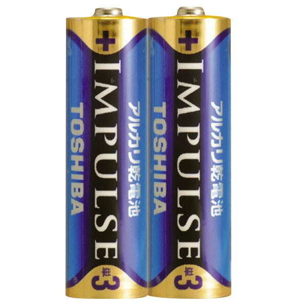 東芝 単3形アルカリ乾電池 2本入り IMPULSE LR6H2KP [LR6H2KP]画像