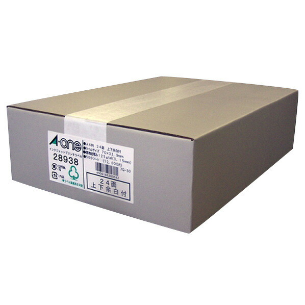 エーワン ラベルシール(500シート/12000片入り) A-ONE.28938 [28938]｜エディオン　店