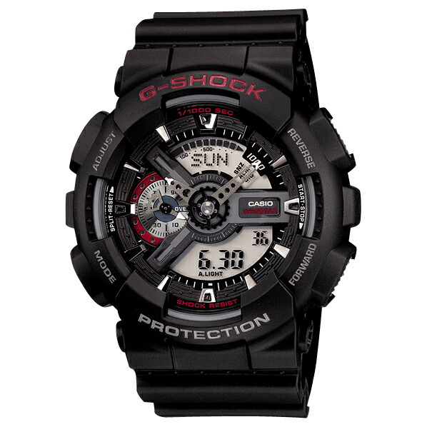 カシオ 腕時計 G-SHOCK ブラック GA-110-1AJF [GA1101AJF]
