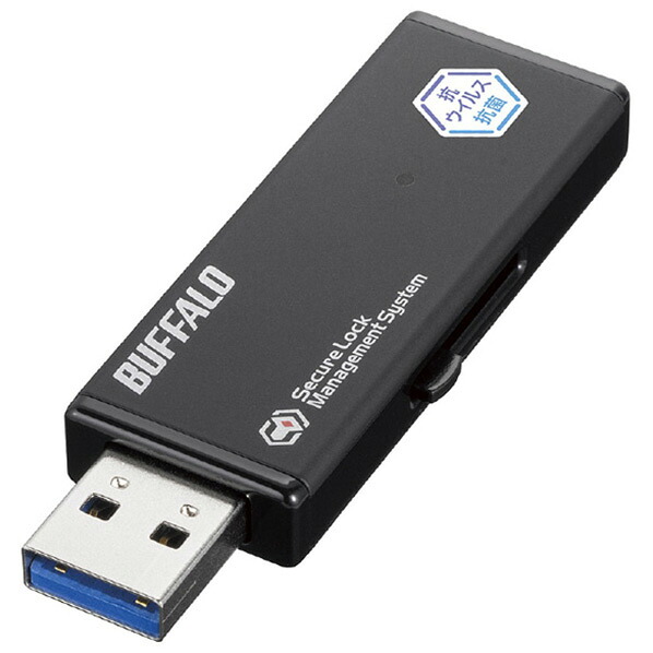 バッファロー USBメモリー 64GB ブラック RUF3-HSVB64G [RUF3HSVB64G]