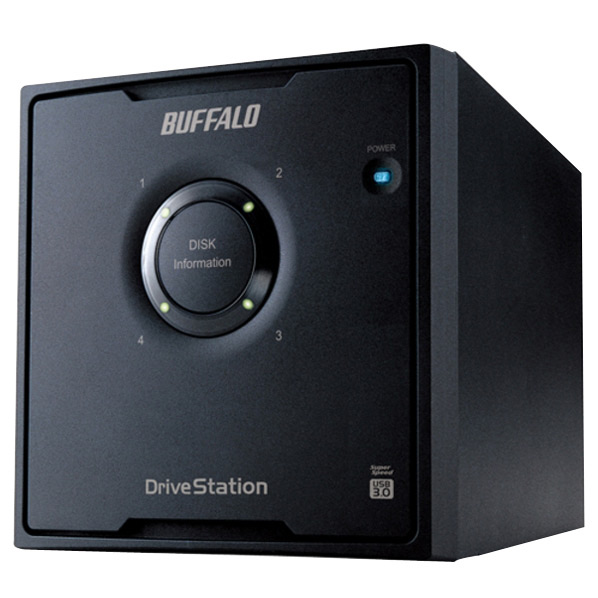 BUFFALO RAID 5対応 USB3.0用 外付けHDD 4ドライブモデル(4TB) ドライブステーション HD-QL4TU3/R5J [HDQL4TU3R5J]｜エディオン　店