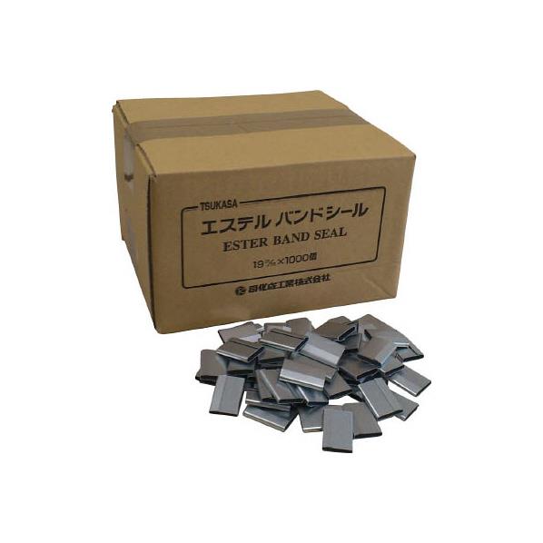 司化成工業 ツカサ　重梱包バンド用金具シール「19mm用（1000個入り）」 TMS19ﾊﾞﾝﾄﾞｶﾅｸﾞｼ-ﾙ [TMS19ﾊﾞﾝﾄﾞｶﾅｸﾞｼ-ﾙ]｜エディオン　店