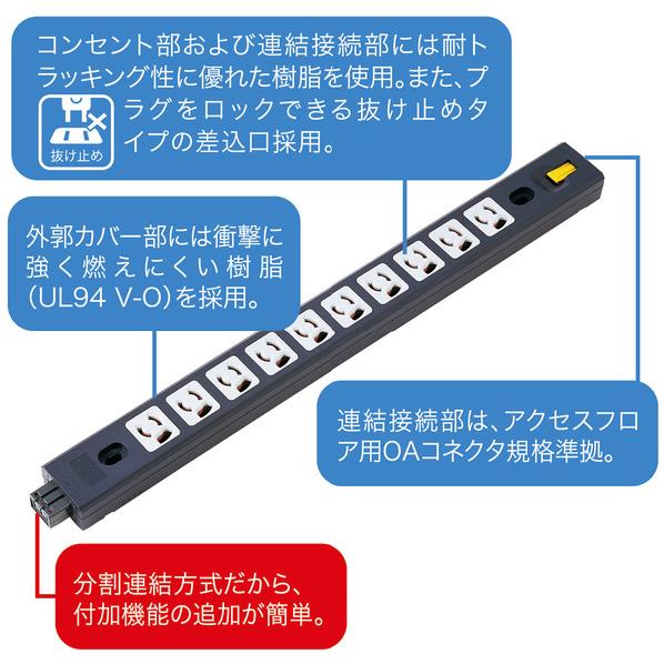サンワサプライ サーバーラック用コンセントバー（3P・10個口） TAPMR7485 [TAPMR7485]【APRP】