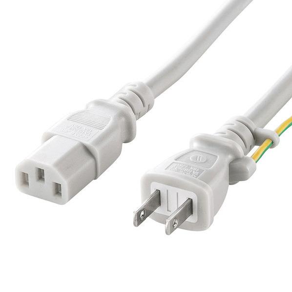 楽天市場】サンワサプライ 電源コード 12A 250V(5m) ブラック APW12 ...