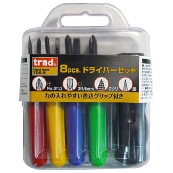 【楽天市場】TRAD 8pcs．ドライバーセット TDS-8 [TDS8]【FMPT】：エディオン 楽天市場店