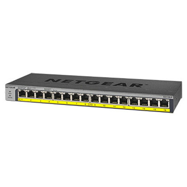 NETGEAR GS116LP ギガ16P PoE+ 76W アンマネｰジスイッチ GS116LP-100AJS [GS116LP100AJS]