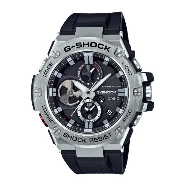 カシオ ソーラー電波腕時計 G-SHOCK ブラック GST-B100-1AJF [GSTB1001AJF]