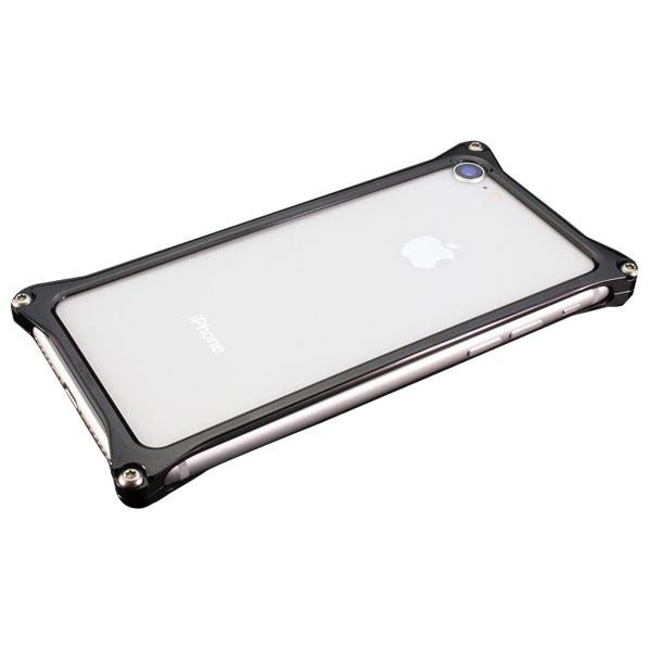 ギルドデザイン iPhone 8/7用アルミ製ソリッドバンパーケース ポリッシュブラック GI-402PB [GI402PB]