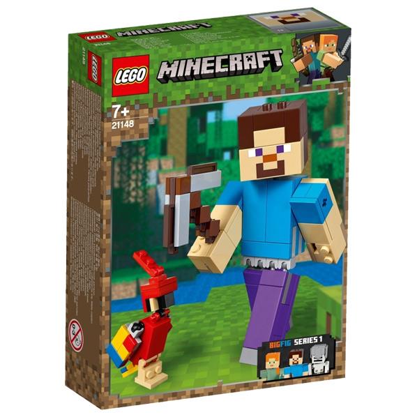 楽天市場 レゴジャパン Lego マインクラフト マインクラフト ビッグフィグ スティーブとオウム マインクラフトステイ ブトオウム マインクラフトステイ ブトオウム Novmp エディオン 楽天市場店