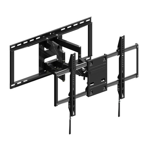 朝日木材 42V～86V推奨 壁掛金具 フルモーションタイプ WALL FIT MOUNT ブラック FLM-006-BK [FLM006BK]