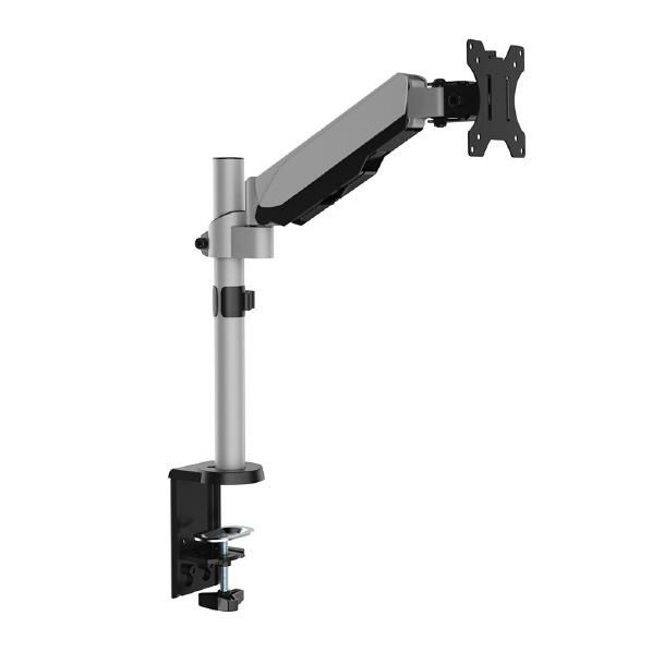 朝日木材 17V～32V推奨 モニターアーム デスク取付タイプ WALL FIT MOUNT シルバー DAR-002 [DAR002]【ARMP】