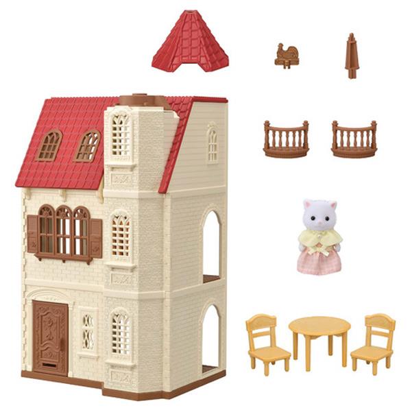 エポック社 シルバニアファミリー ハ-49 赤い屋根のエレベーターのあるお家 ｱｶｲﾔﾈﾉｴﾚﾍﾞ-ﾀ-ﾉｱﾙｵｳﾁﾊ49 [ｱｶｲﾔﾈﾉｴﾚﾍﾞ-ﾀ-ﾉｱﾙｵｳﾁﾊ49]【APRP】