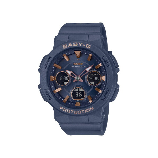 カシオ ソーラー電波腕時計 BABY-G ネイビー BGA-2510-2AJF [BGA25102AJF]【JLMP】｜エディオン　店