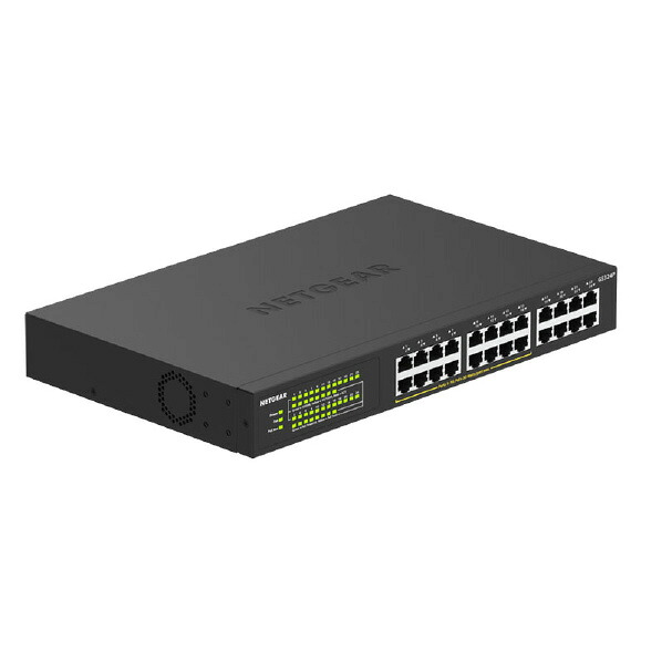 NETGEAR 24ポート PoE+(190W)アンマネージスイッチ GS300シリーズ GS324P-100AJS [GS324P100AJS]｜エディオン　店