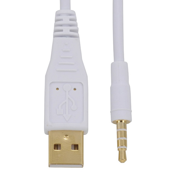 オーム電機 AudioComm iPod対応 USB接続ケーブル(1m) IP-C10FU-W [IPC10FUW]画像