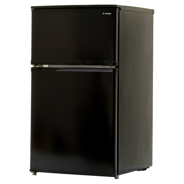 A Stage Br 90b 冷蔵庫 90l 2ドアノンフロン冷蔵庫 ブラック 90l Br 90b Br90b エディオン 店コンパクトで大容量な冷凍室 冷蔵室